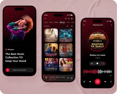 Music streaming mobile app